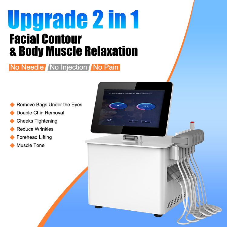 MF13  Non Invasive Peface 5 Handle RF Facial Contouring MFFACE Machine