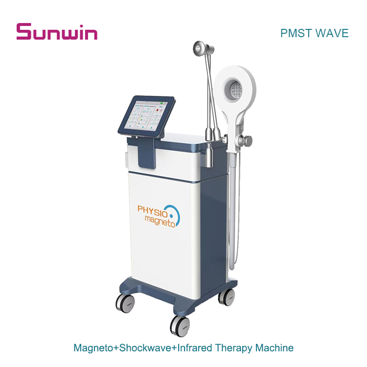 SW-PMST WAVE 3 In 1 Physio Magnetotherapy Infrared Extracorporeal Shockwave Pain Relief Machine