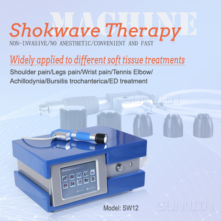 Shock wave therapy machine ESWT for sports injuries to relieve muscle  soreness and ED treatment